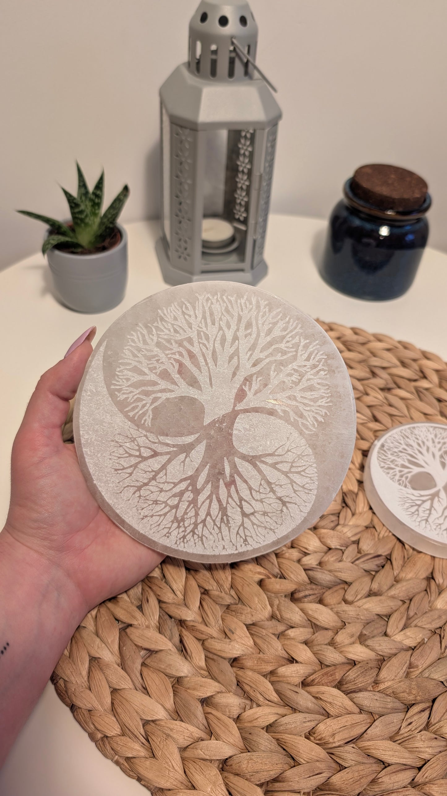 Plaque en Sélénite – Purification et Rechargement - 15 cm