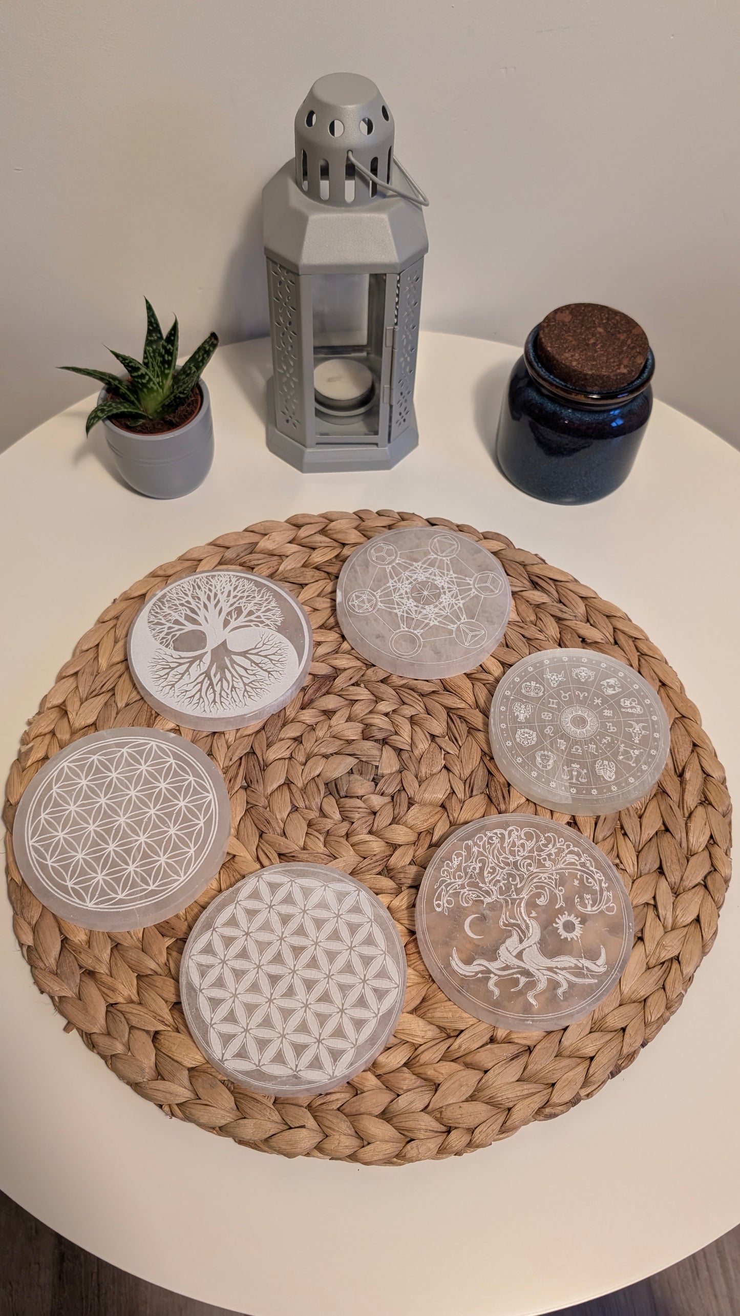 Plaque en Sélénite – Purification et Rechargement - 10 cm