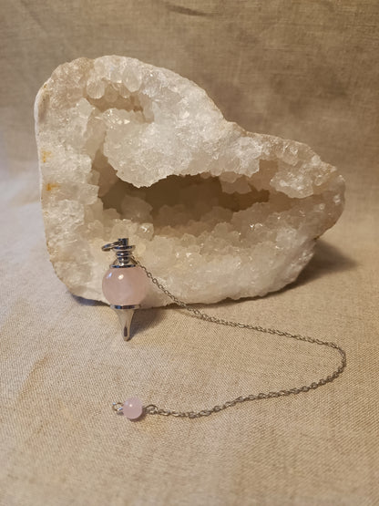 Pendule sphère - Quartz Rose