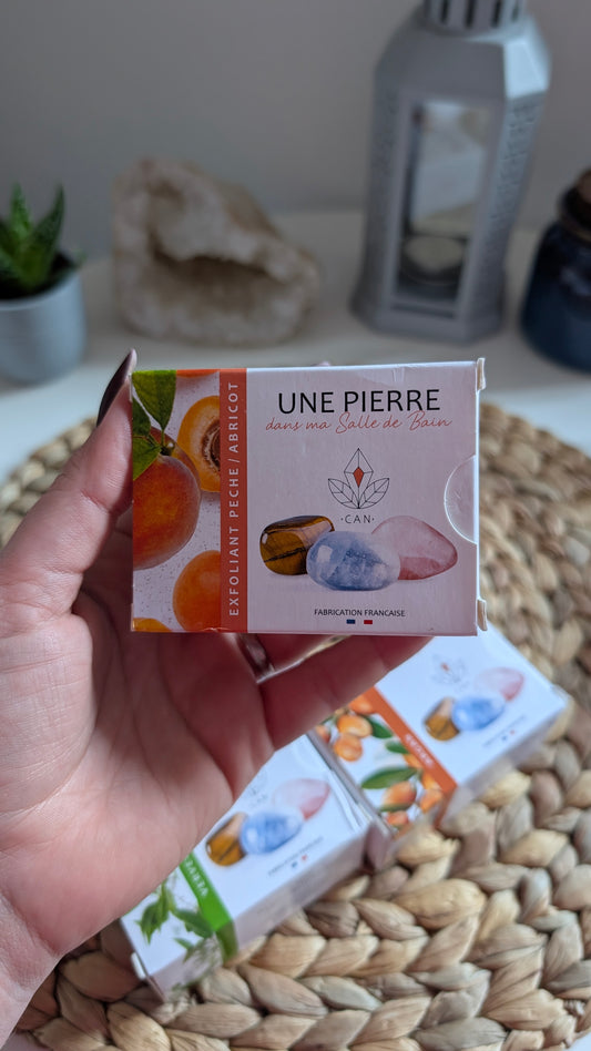 Savon pierre - Exfoliant Pêche/Abricot