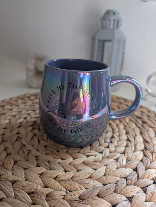 Mug irisé - Lune et Soleil